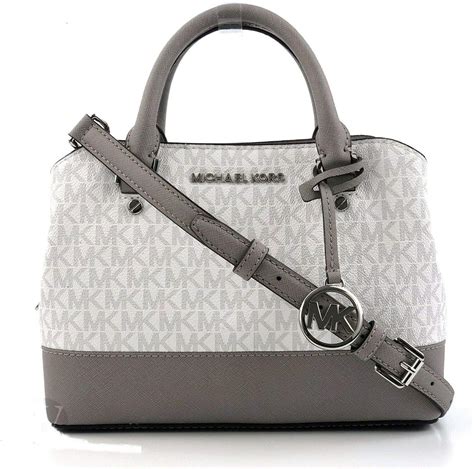 michael kors grey and white bag|Michael Kors close out totes.